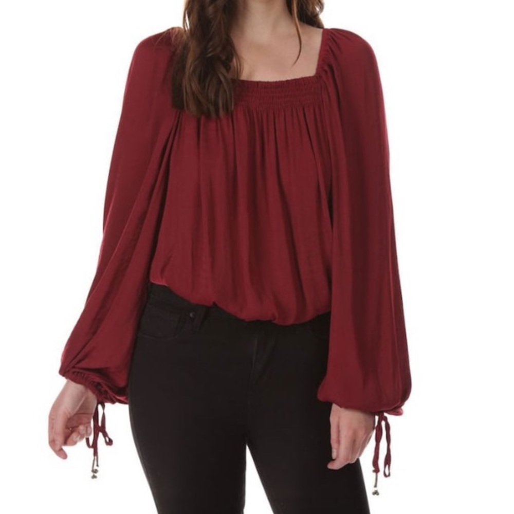 NWT Free People Another Round Pomegranate Bodysuit